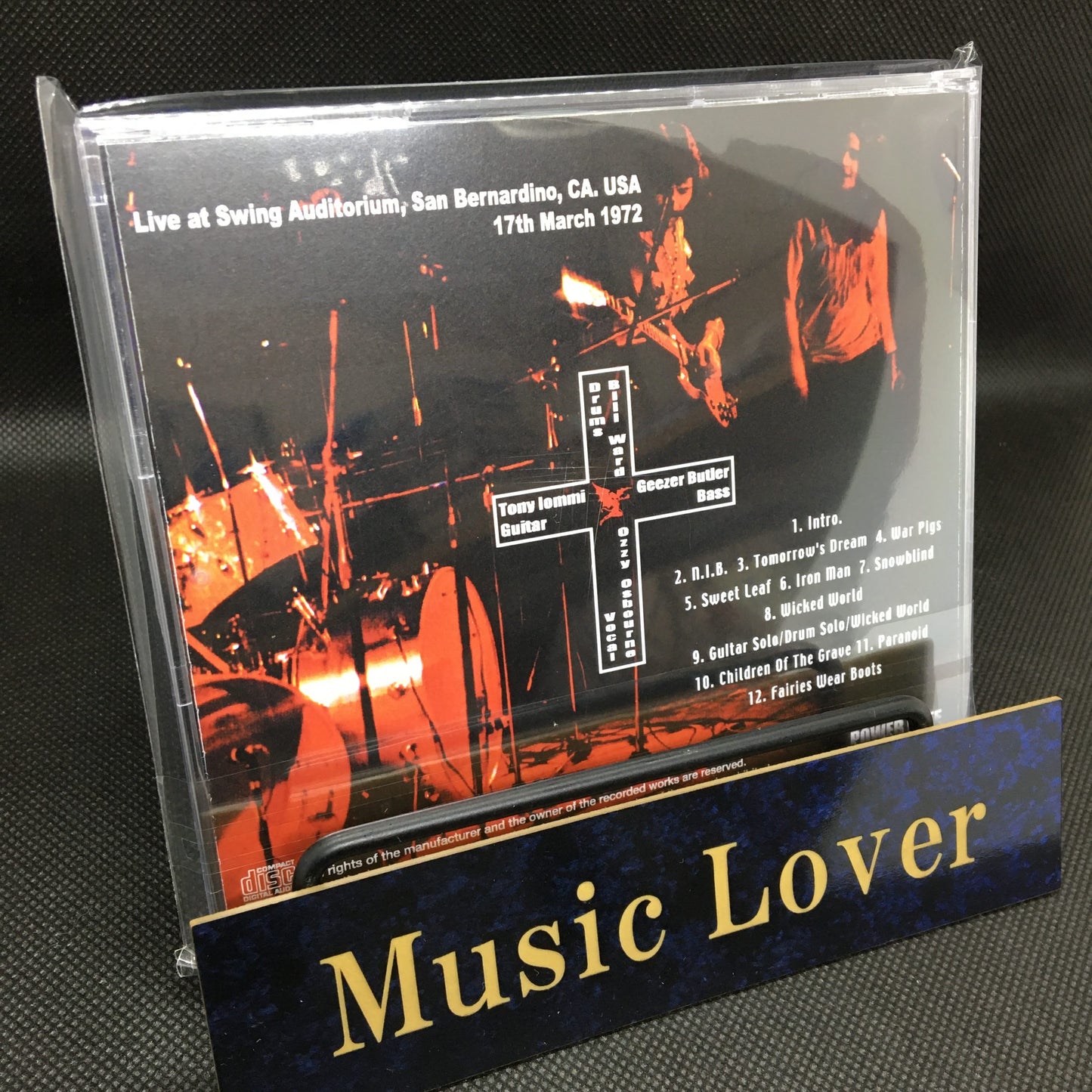 BLACK SABBATH / SAN BERNARDINO 1972 (1CDR)