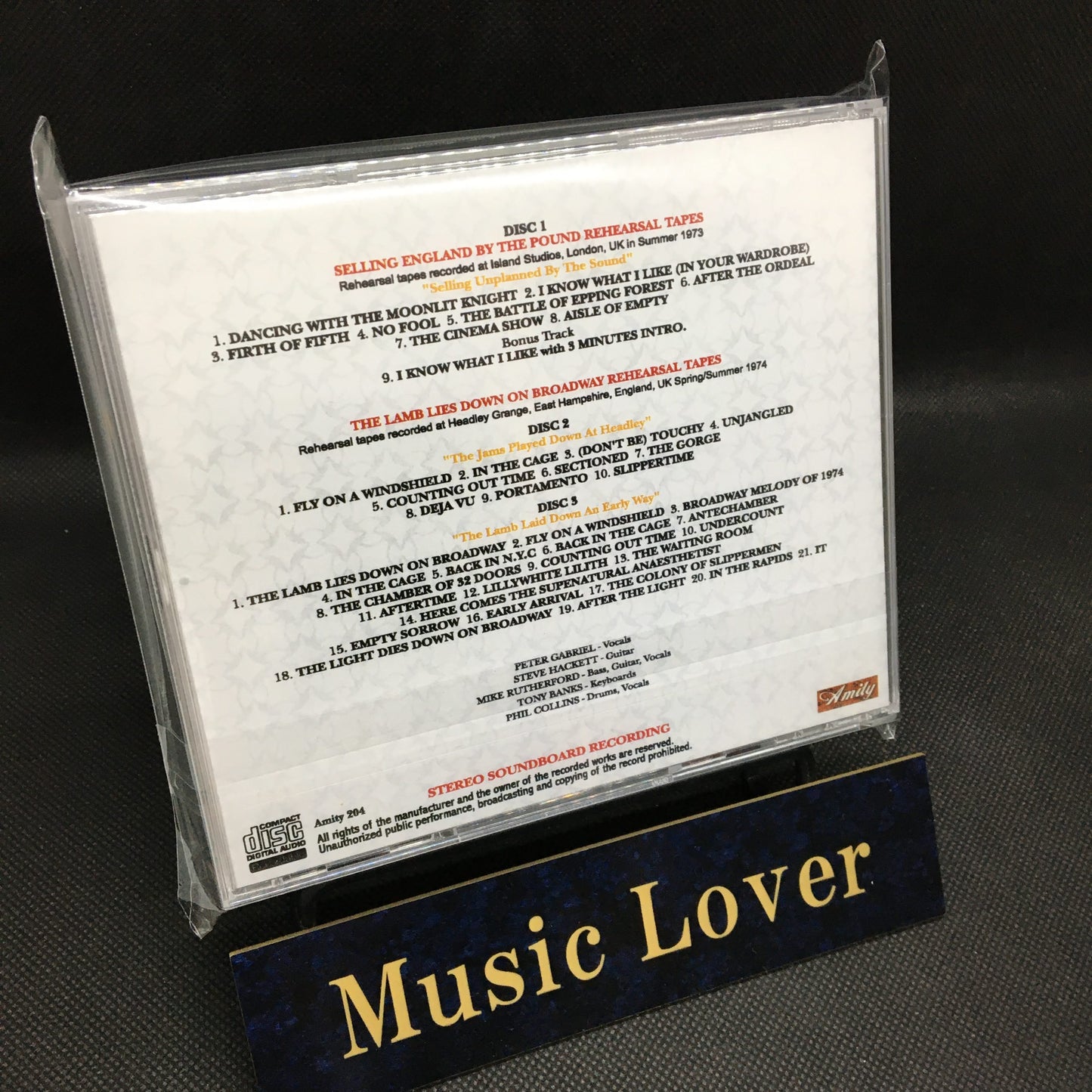 GENESIS / REHEARSAL TAPES 1973-1974 STEREO SOUNDBOARD (3CDR)
