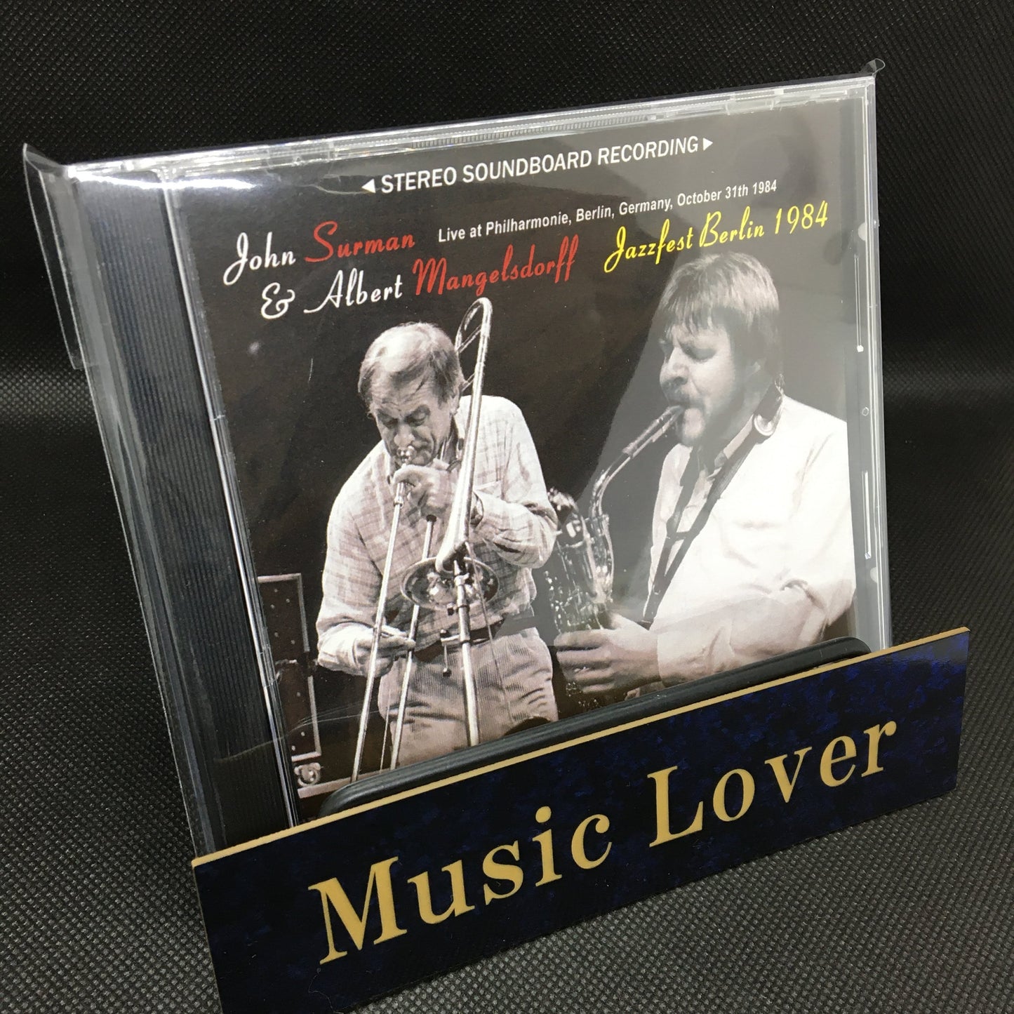 John Surman & Albert Mangelsdorff / Jazzfest Berlin 1984 STEREO SOUNDBOARD (1CDR)