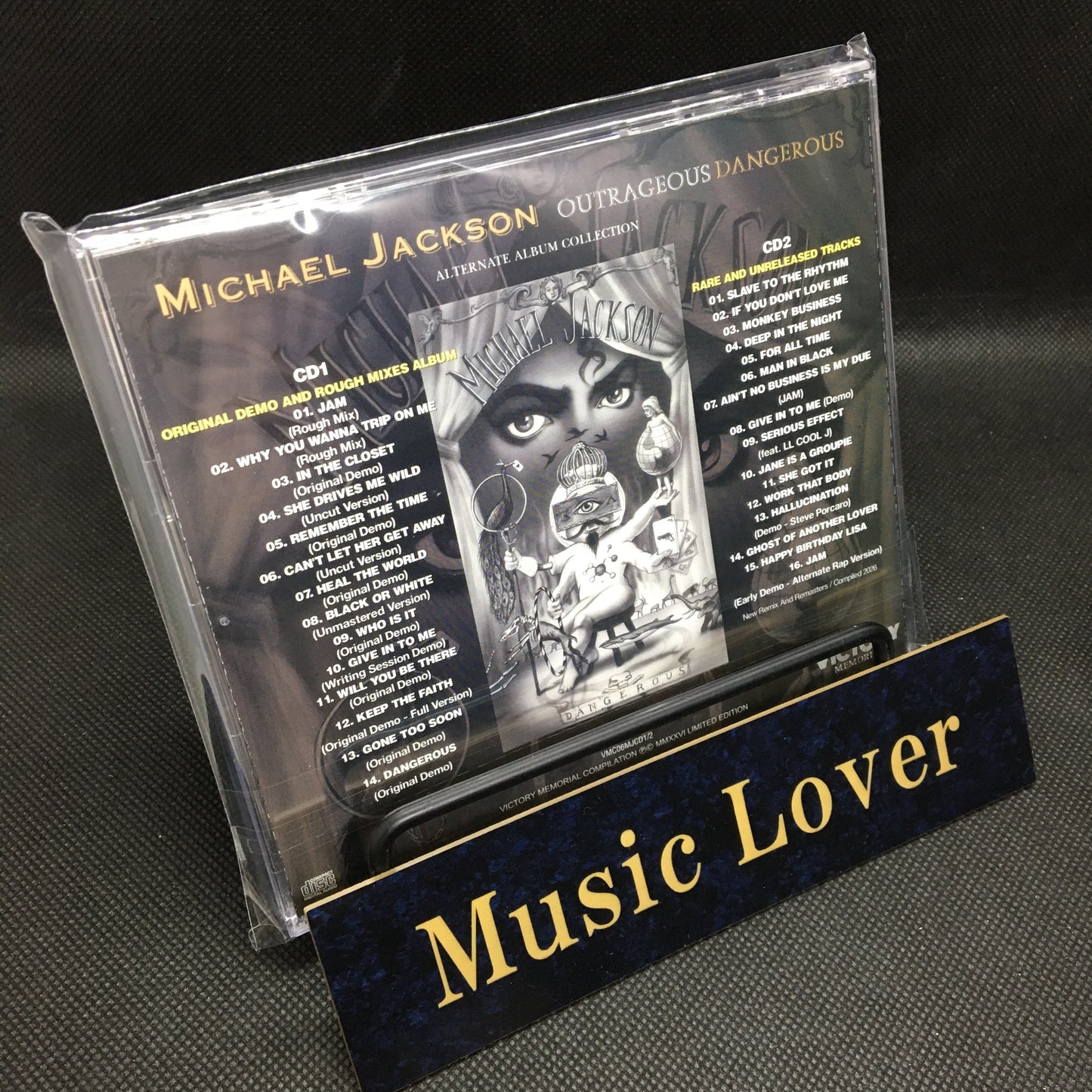 MICHAEL JACKSON / OUTRAGEOUS DANGEROUS DEMO AND UNRELEASED TRACKS ALTERNATE ALBUM COLLECTION (2CD)