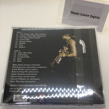 Miles Davis / OVIEDO 1986 STEREO SOUNDBOARD (2CDR)