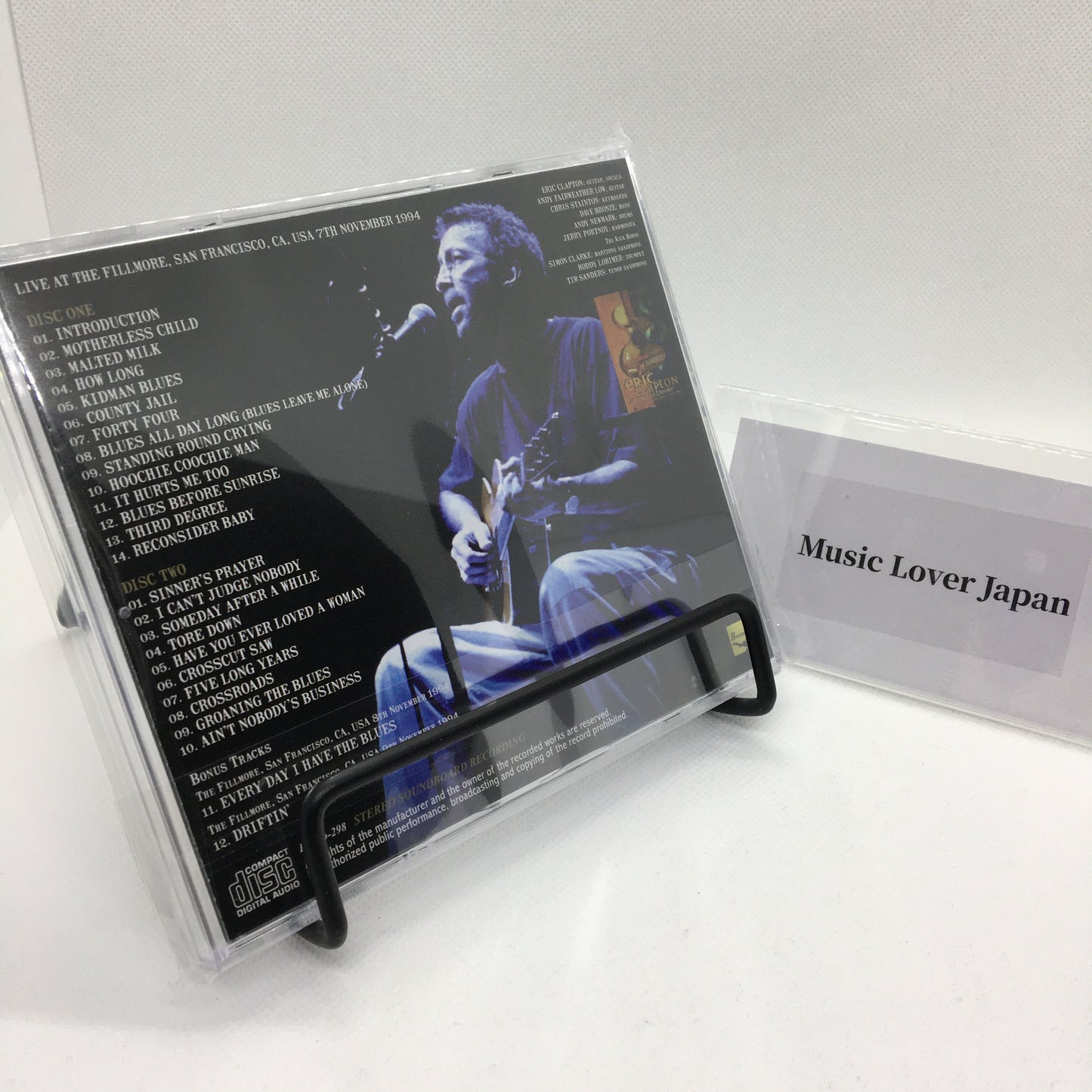 ERIC CLAPTON / THE FILLMORE 1994 1ST NIGHT SOUNDBOARD MASTER (2CD)