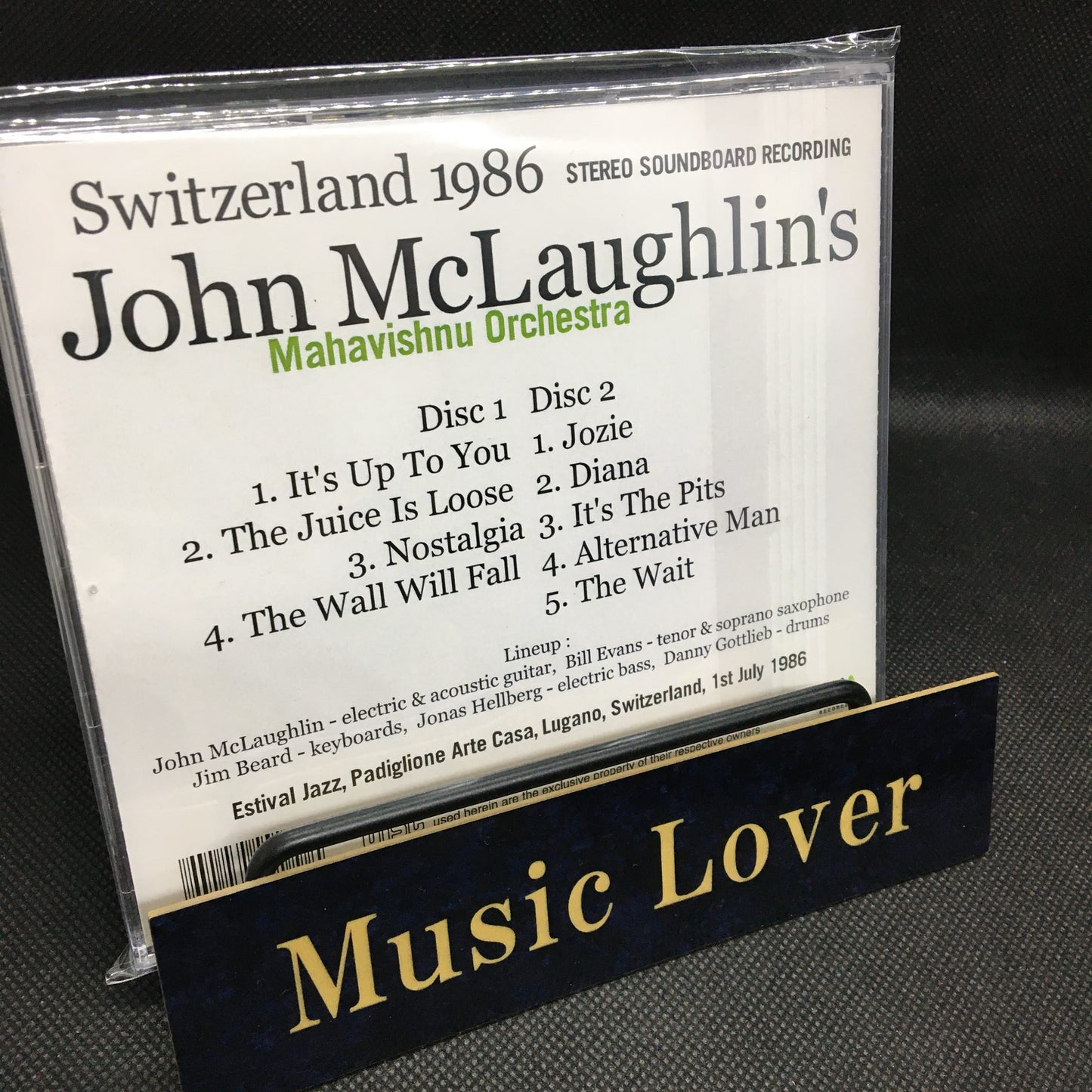 John McLaughlin’s Mahavishnu Orchestra / Switzerland 1986 STEREO SOUNDBOARD (2CDR)