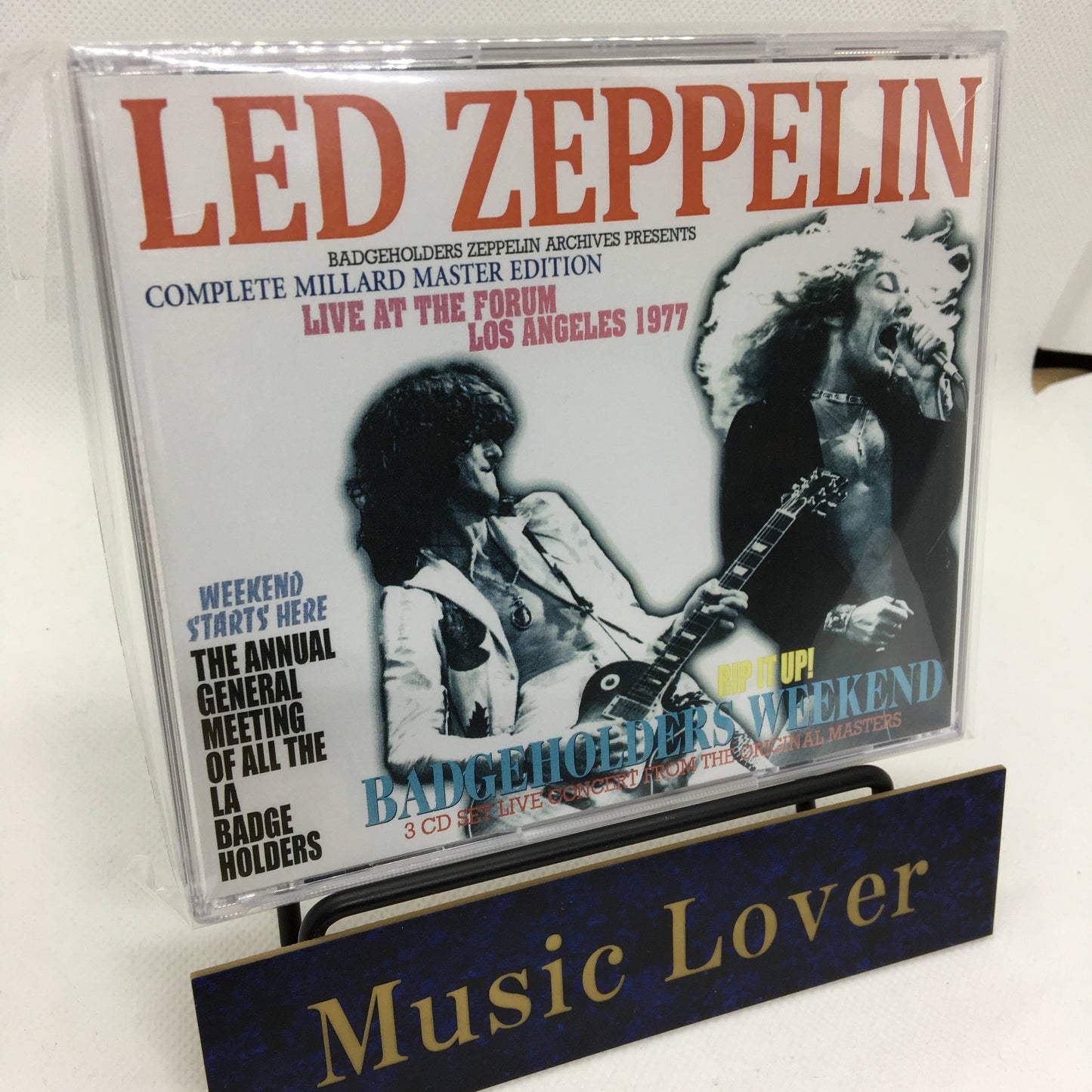 Led Zeppelin Badgeholders Weekend Los Angeles 1977 CD 3 Discs Case Set Rock F/S