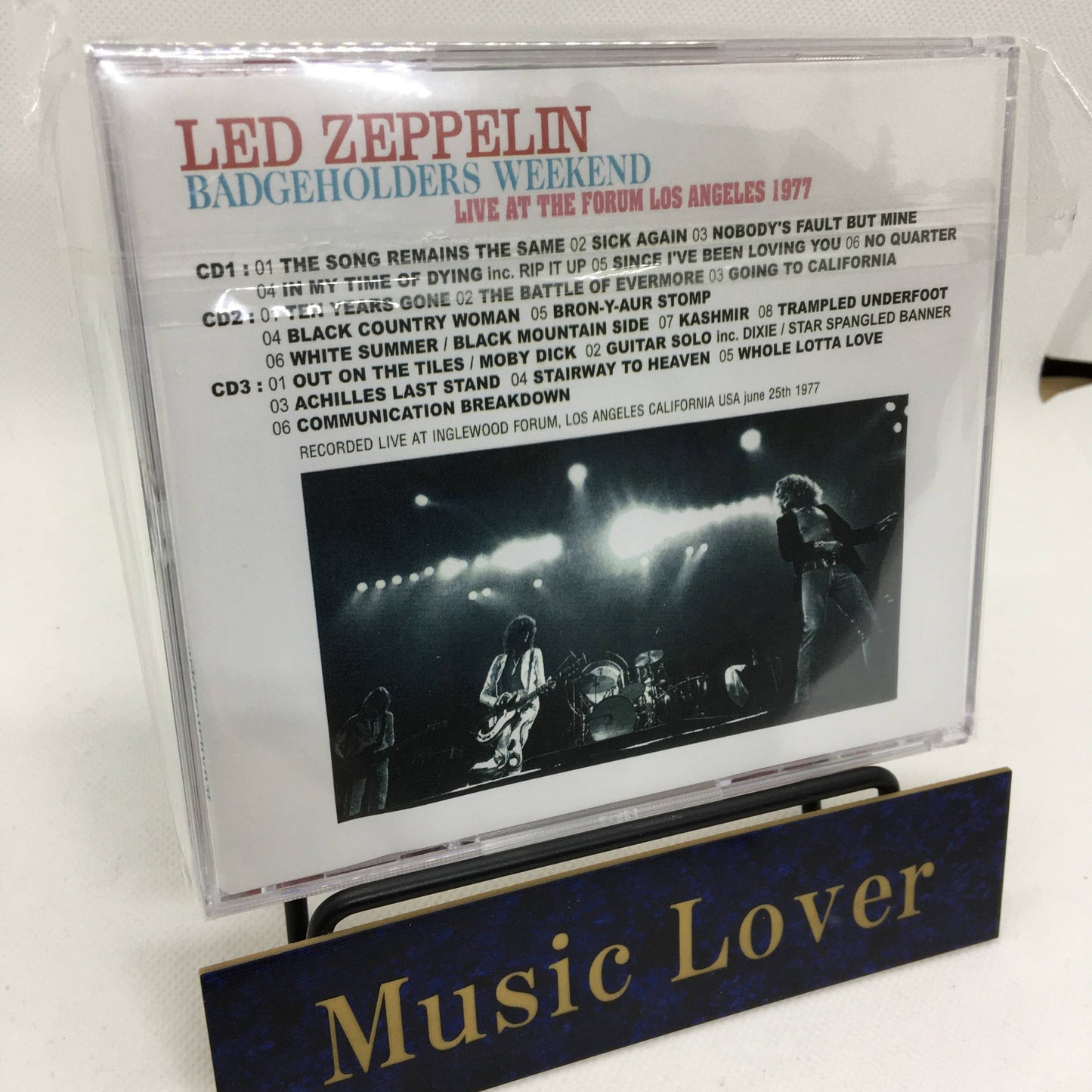 Led Zeppelin Badgeholders Weekend Los Angeles 1977 CD 3 Discs Case Set Rock F/S