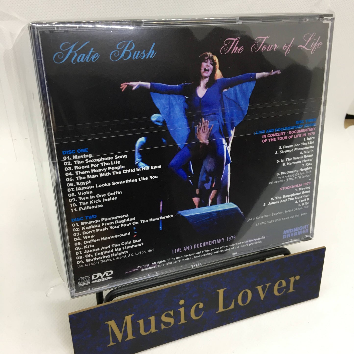 KATE BUSH / THE TOUR OF LIFE 1979 LIVE AND DOCUMENTARY (2CDR+1DVDR)