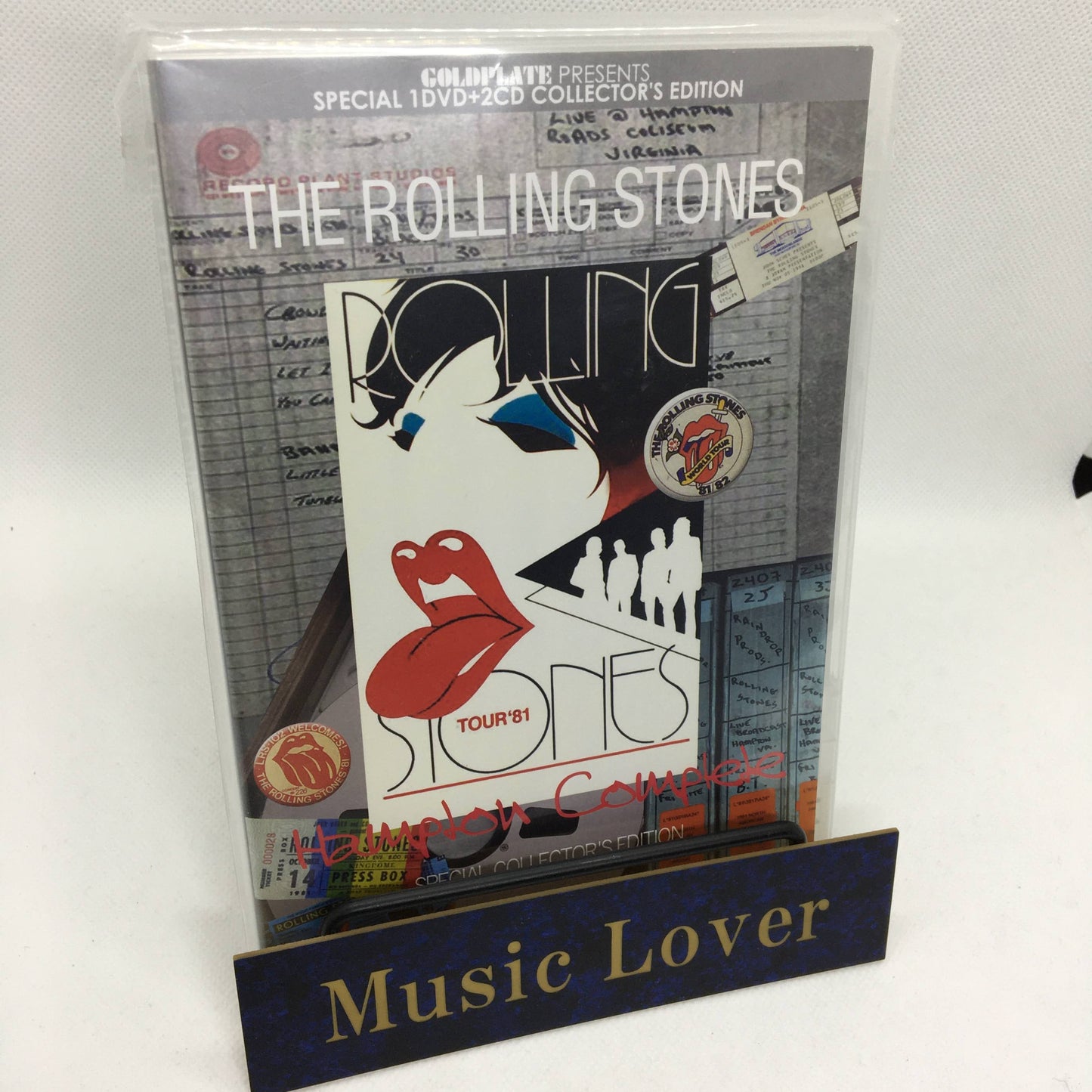 The Rolling Stones Hampton Complete 1982 Collector's Edition 2 CD 1 DVD Case Set