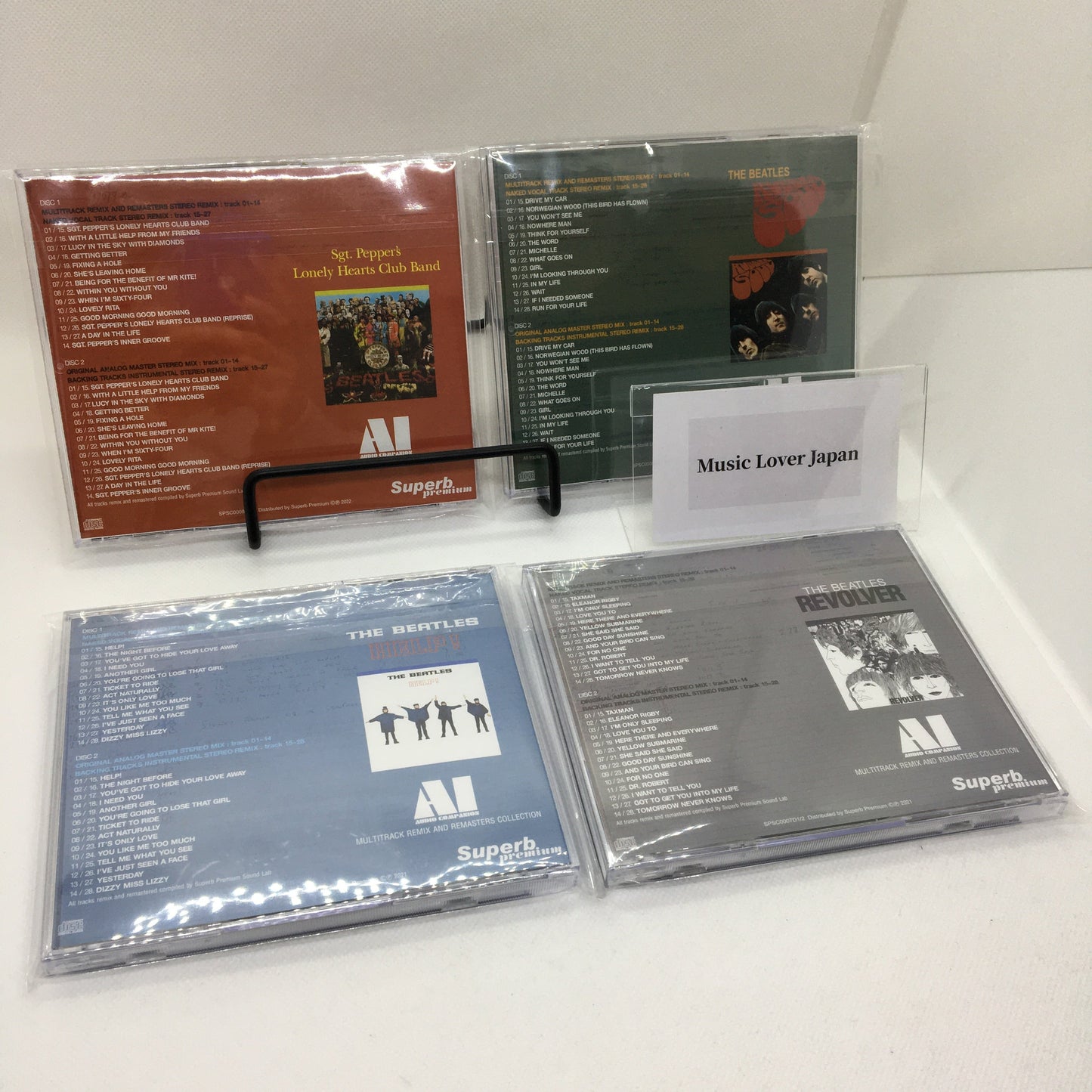 THE BEATLES / AI AUDIO COMPANION 4 Titles Set (8CD) HELP! RUBBER SOUL REVOLVER etc.