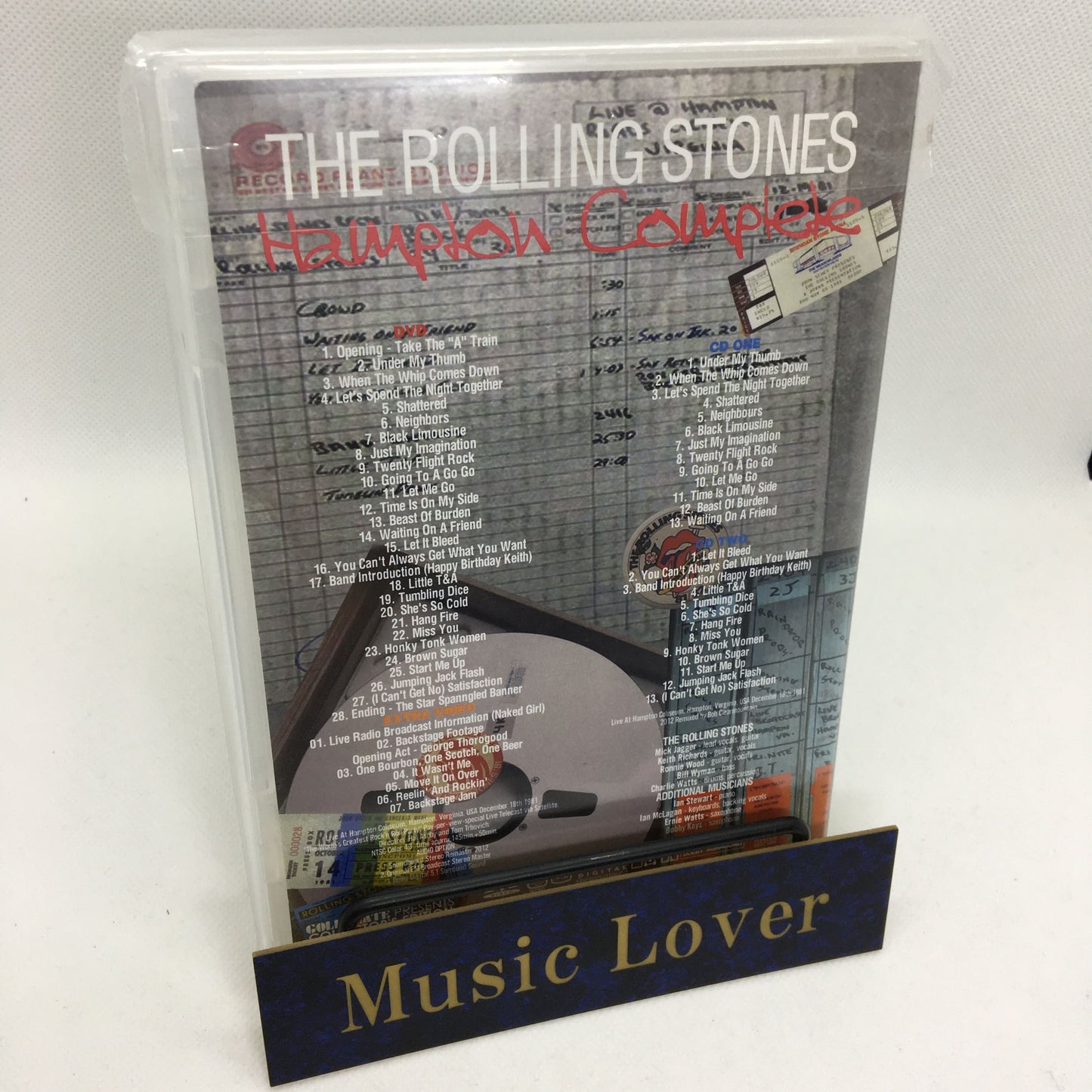 The Rolling Stones Hampton Complete 1982 Collector's Edition 2 CD 1 DVD Case Set