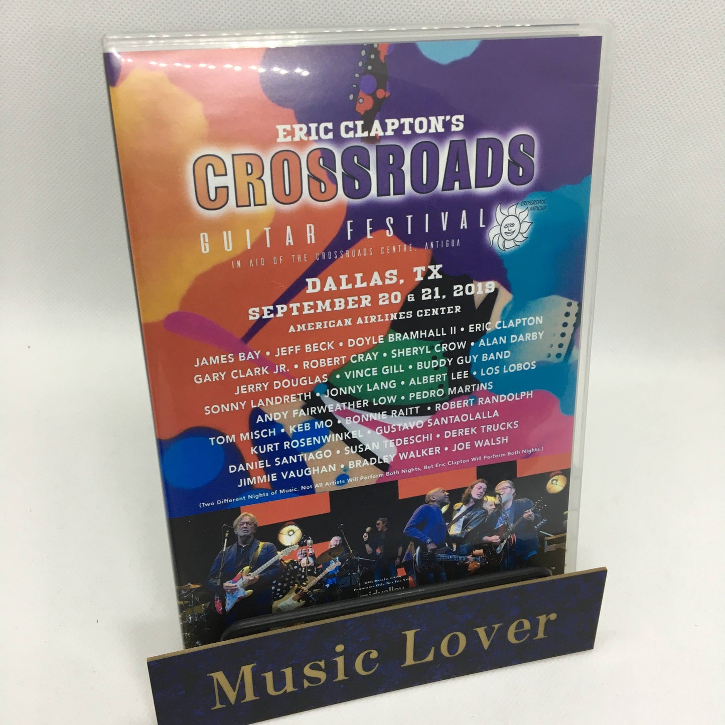 Eric Clapton Crossroads Guitar Festival 2019 DVD 1 Disc Mid Valley Music Rock