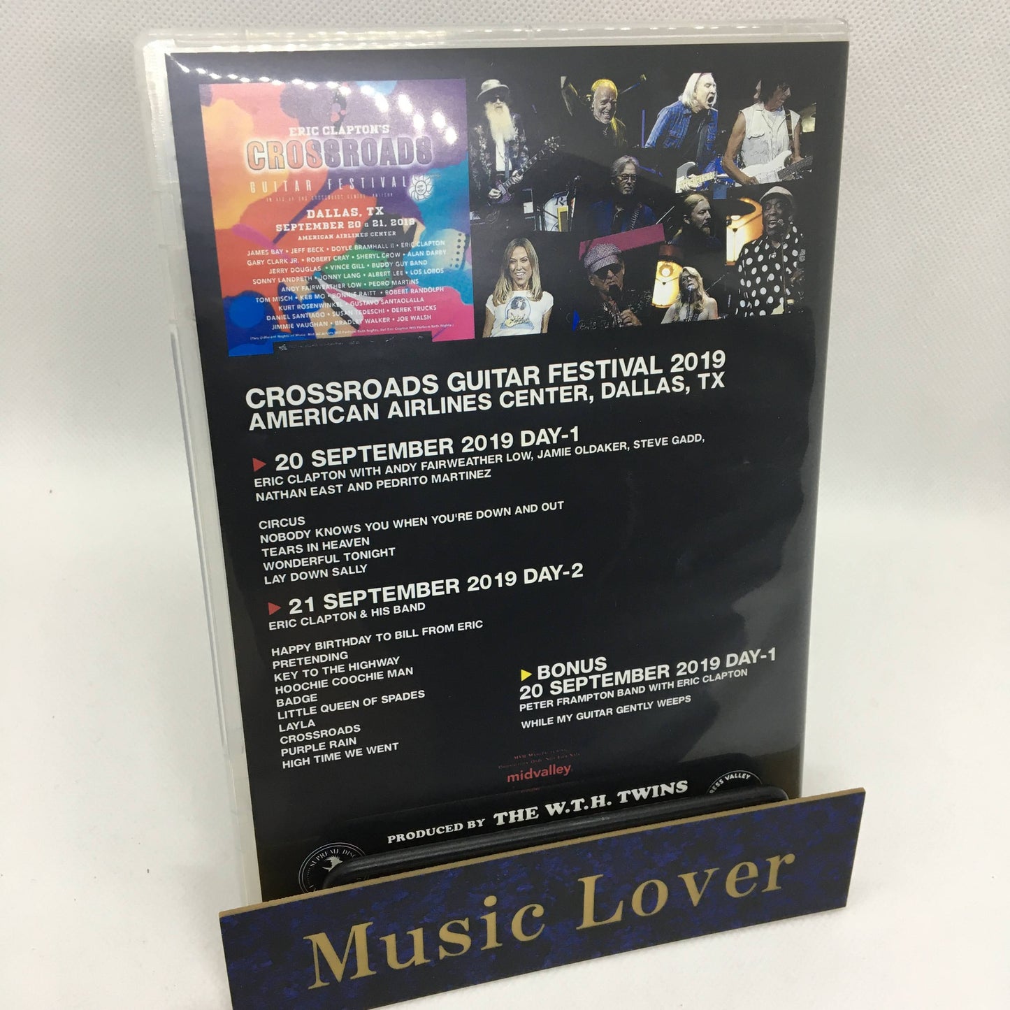 Eric Clapton Crossroads Guitar Festival 2019 DVD 1 Disc Mid Valley Music Rock