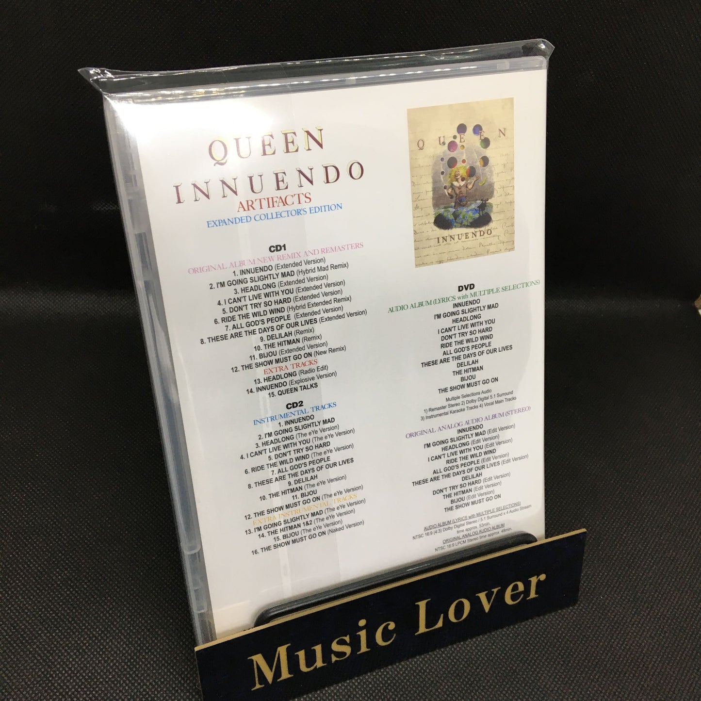 QUEEN / INNUENDO ARTIFACTS EXPANDED COLLECTOR'S EDITION [2CD+1DVD]