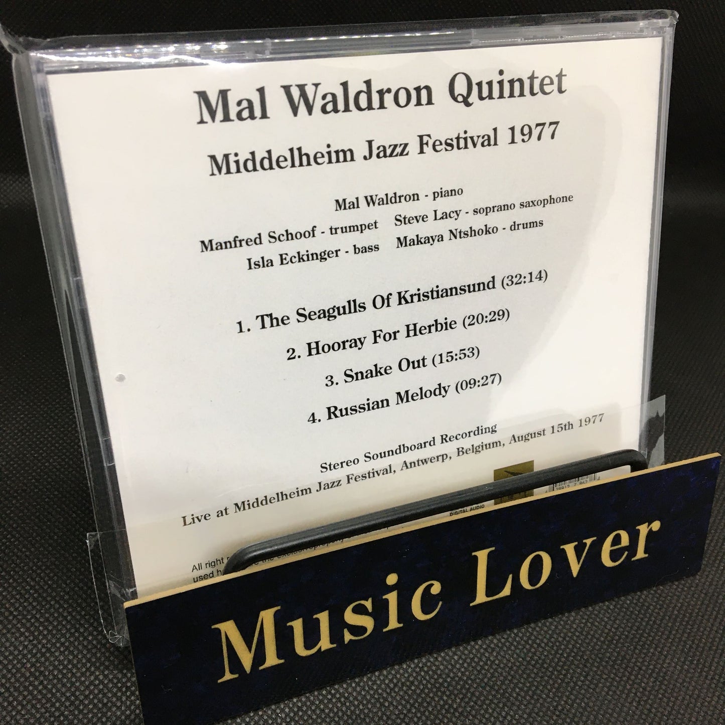 Mal Waldron Quintet / Middelheim Jazz Festival 1977 (1CDR)