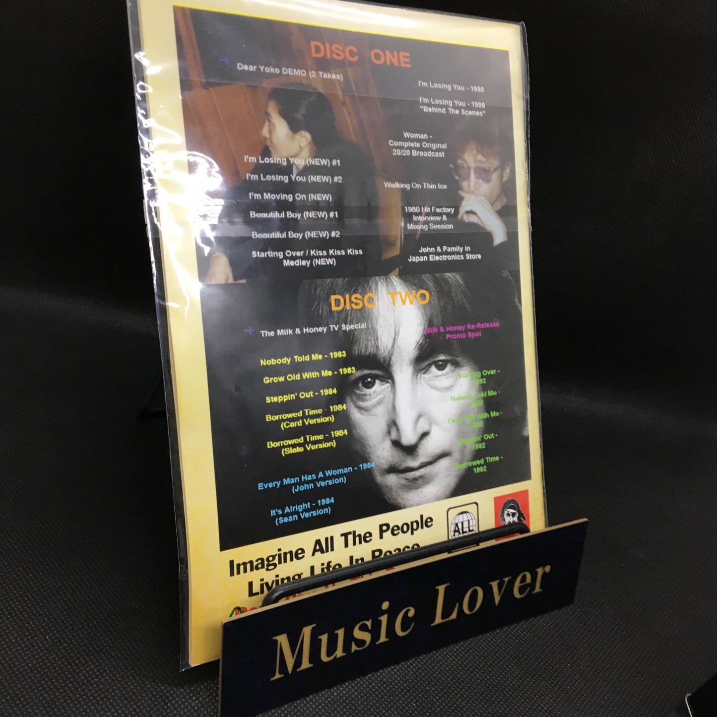 John Lennon / The 1980 Video Collection (2DVD) Booklet HMC TMOQ Gazette