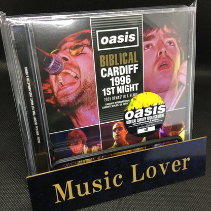 OASIS / CARDIFF BÍBLICO 1996 1.ª NOCHE 2025 REMASTERIZACIÓN Y REMIX SOUNDBOARD (2 CD)