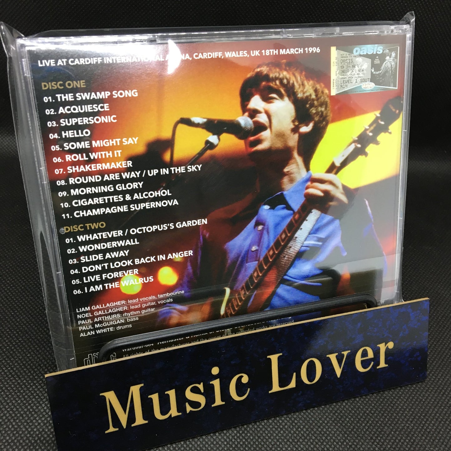 OASIS / CARDIFF BÍBLICO 1996 1.ª NOCHE 2025 REMASTERIZACIÓN Y REMIX SOUNDBOARD (2 CD)