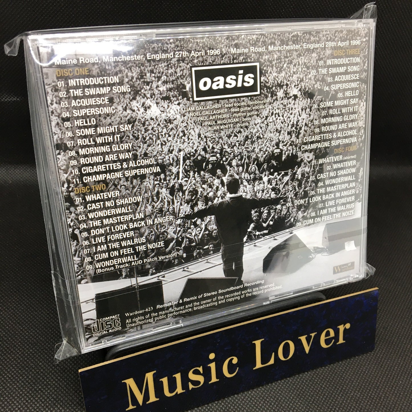 OASIS / DEFINITIVE MAINE ROAD 1996 2 DAYS REMASTER & REMIX STEREO SOUNDBOARD (4CD)