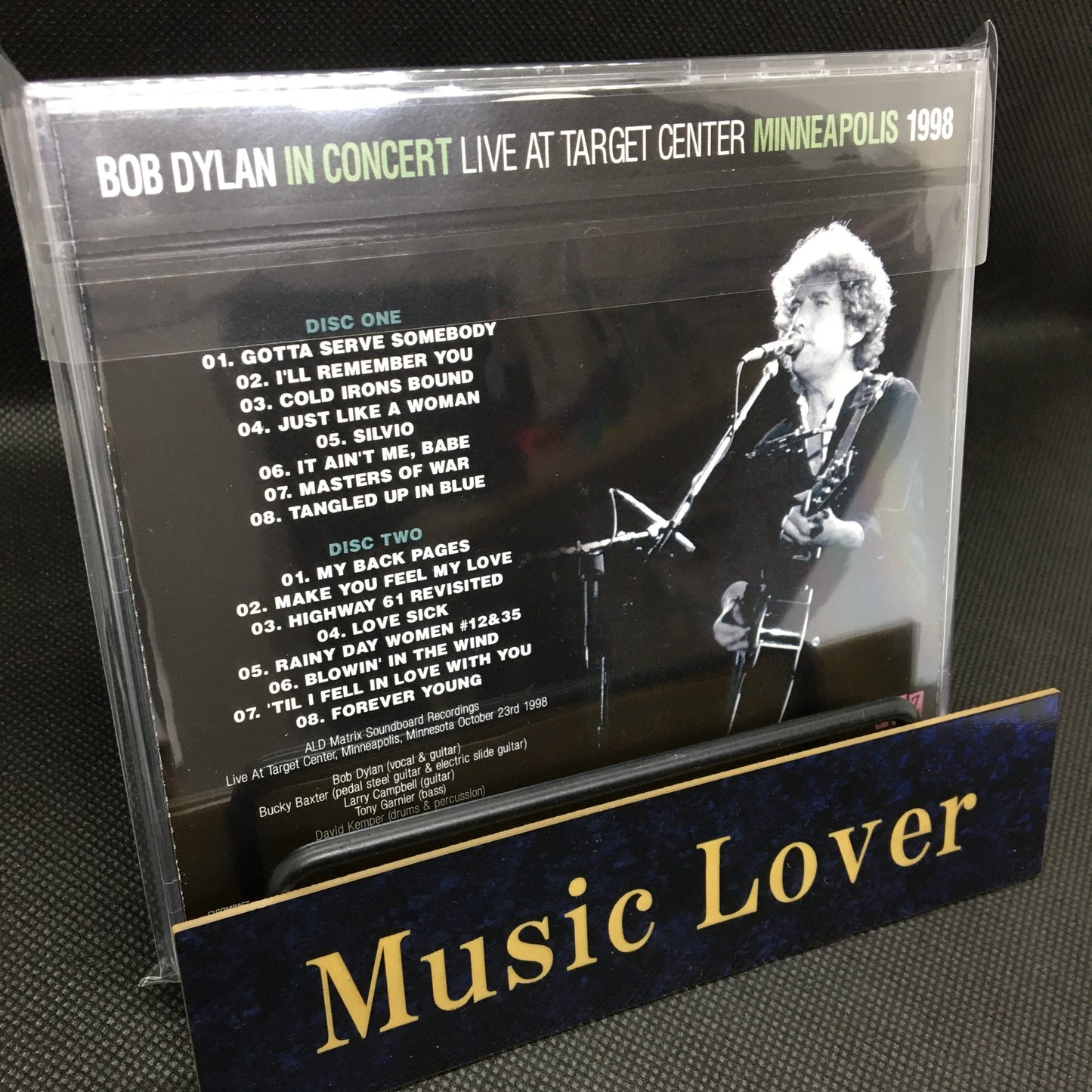 BOB DYLAN / LIVE AT TARGET CENTER, MINNEAPOLIS 1998 Soundboard (2CDR)