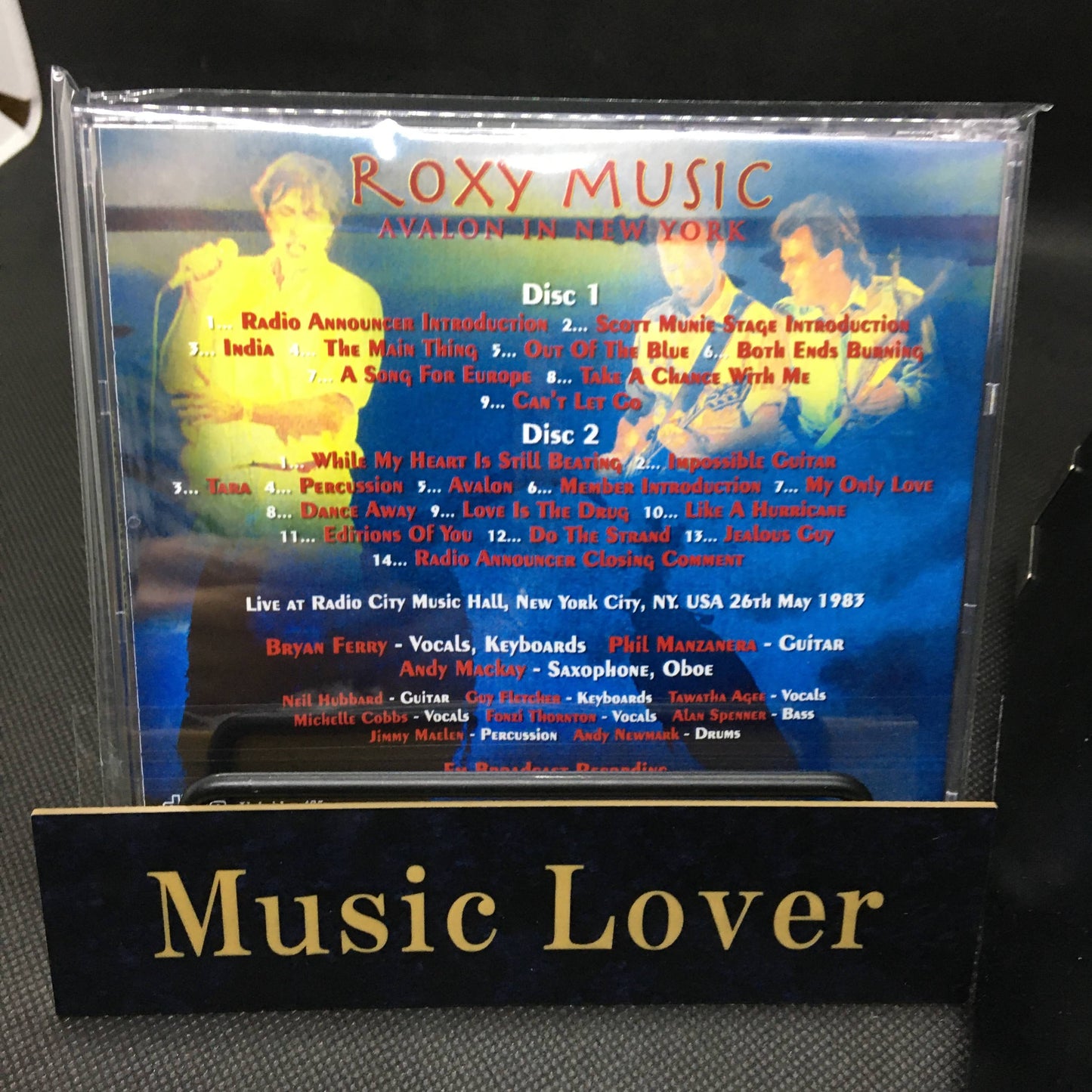 ROXY MUSIC / AVALON IN NEW YORK SOUNDBOARD (2CDR)