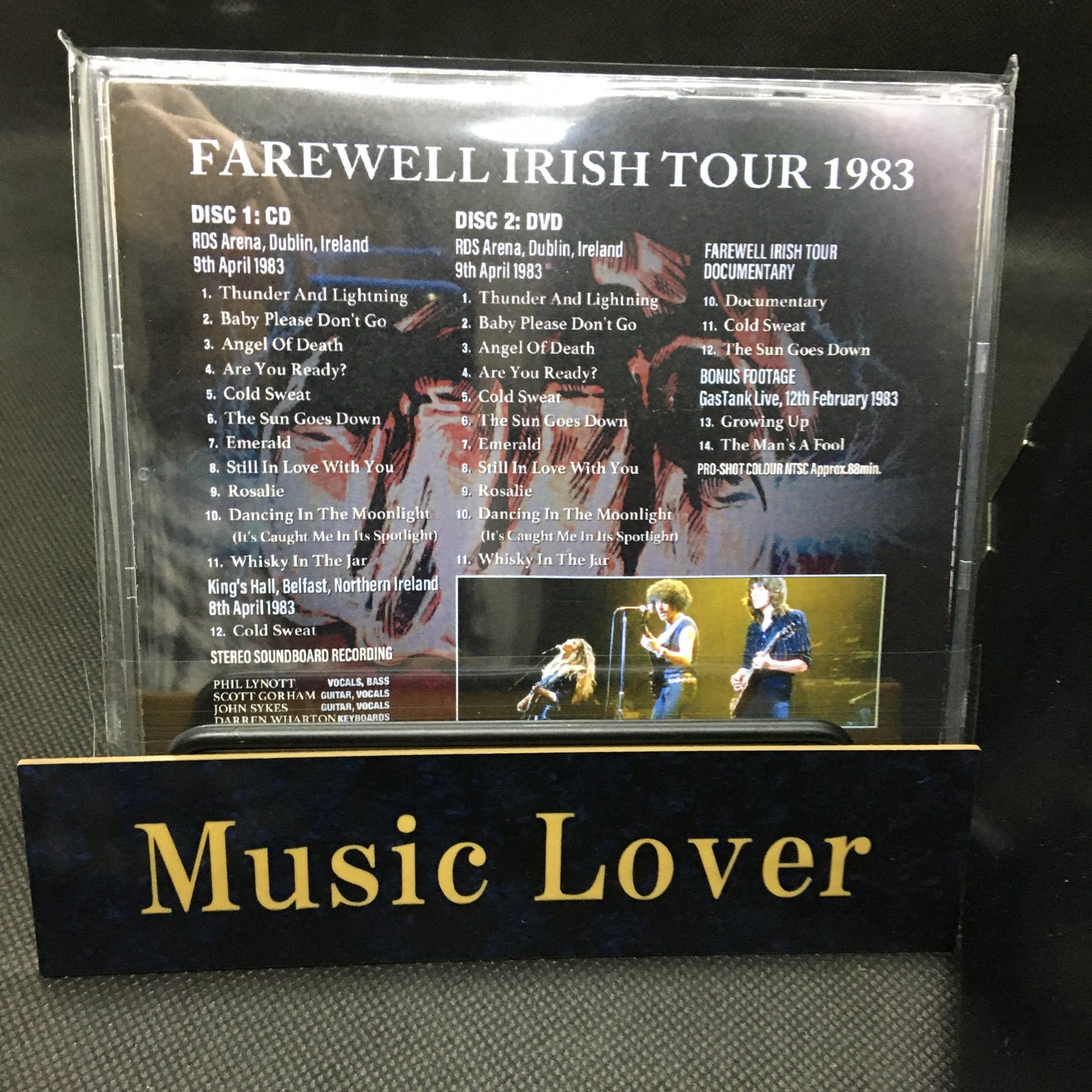 THIN LIZZY / IRISH TOUR '83 STEREO SOUNDBOARD PRO-SHOT (1CDR+1DVDR)