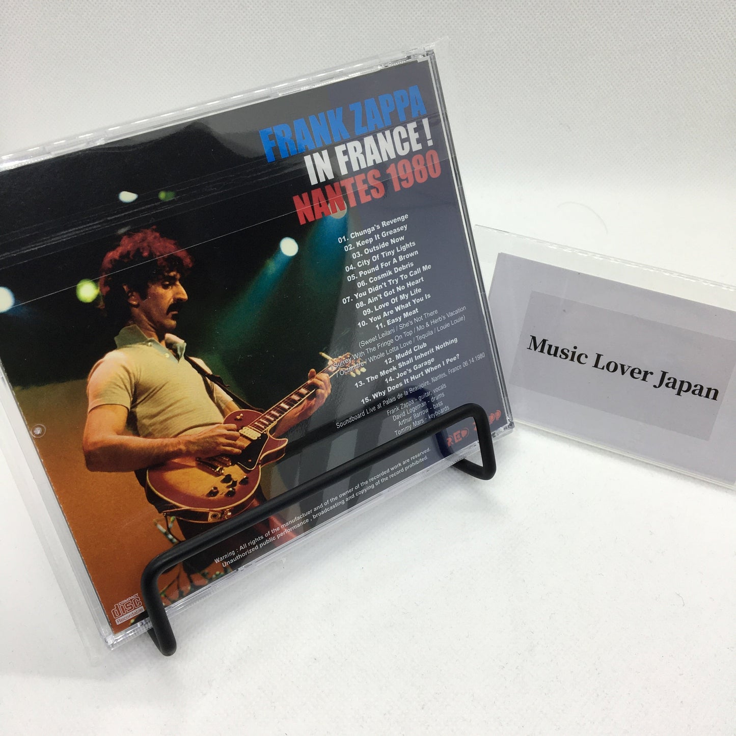 FRANK ZAPPA / IN FRANCE ! NANTES 1980 (1CDR)