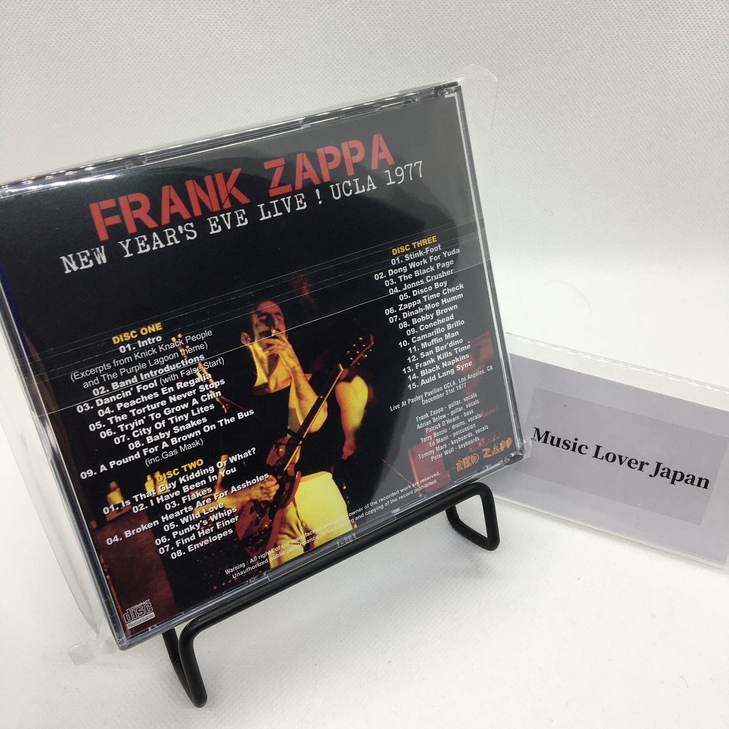 FRANK ZAPPA / NEW YEAR'S EVE LIVE ! UCLA 1977 (3CDR)
