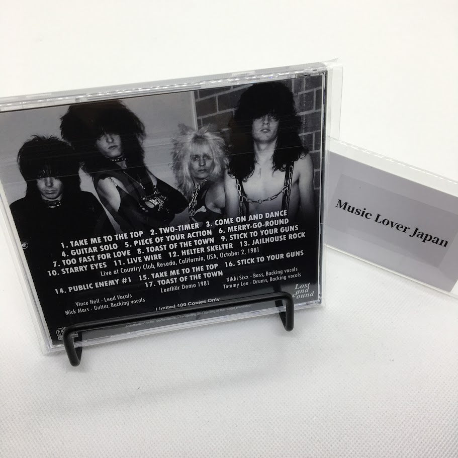 MOTLEY CRUE / LIVE AT COUNTRY CLUB 1981 (1CDR)