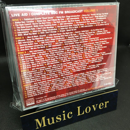 V.A.(STATUS QUO,STYLE COUNCIL,STING AND MORE) / LIVE AID COMPLETE BBC FM BROADCAST VOLUME 1 STEREO SOUNDBOARD (5CDR)