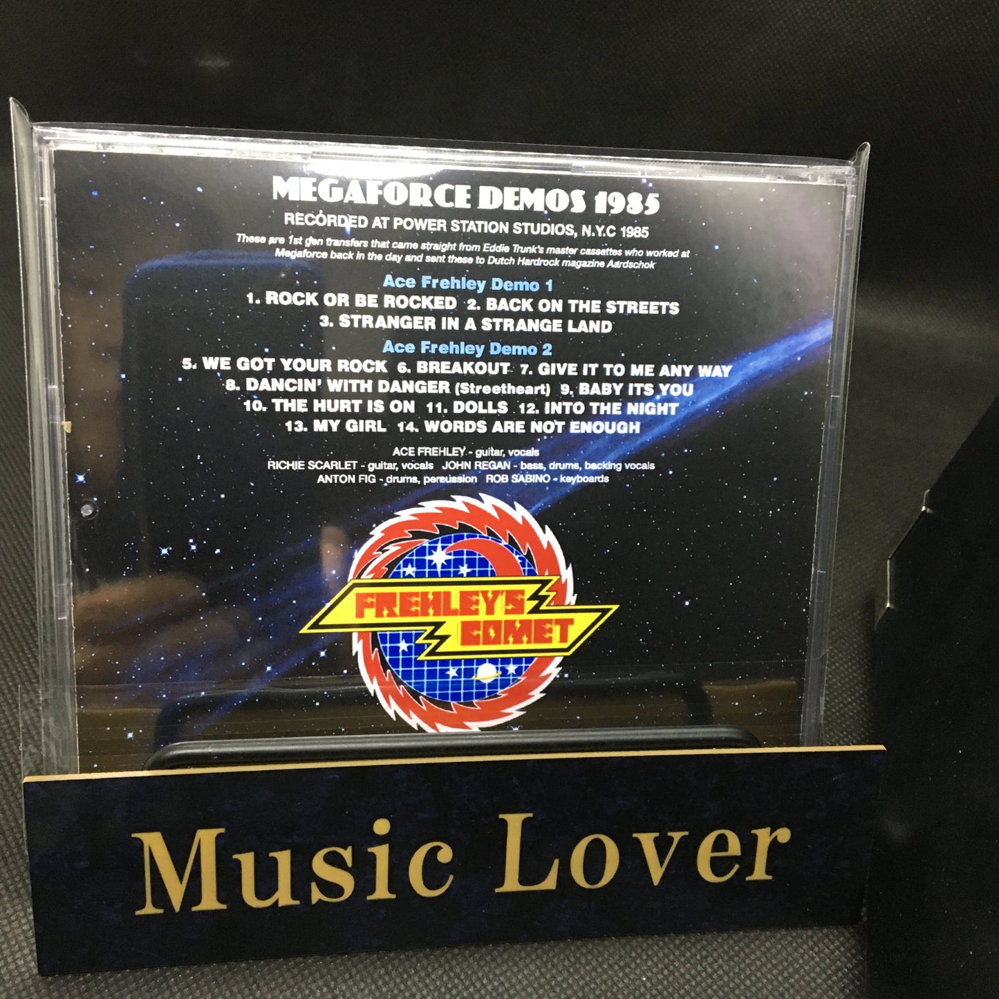 ACE FREHLEY / MEGAFORCE DEMOS 1985 STEREO SOUNDBOARD (1CDR)