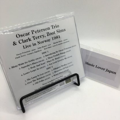 Oscar Peterson Trio & Clark Terry, Zoot Sims / Live in Norway 1981 STEREO SOUNDBOARD (2CDR)