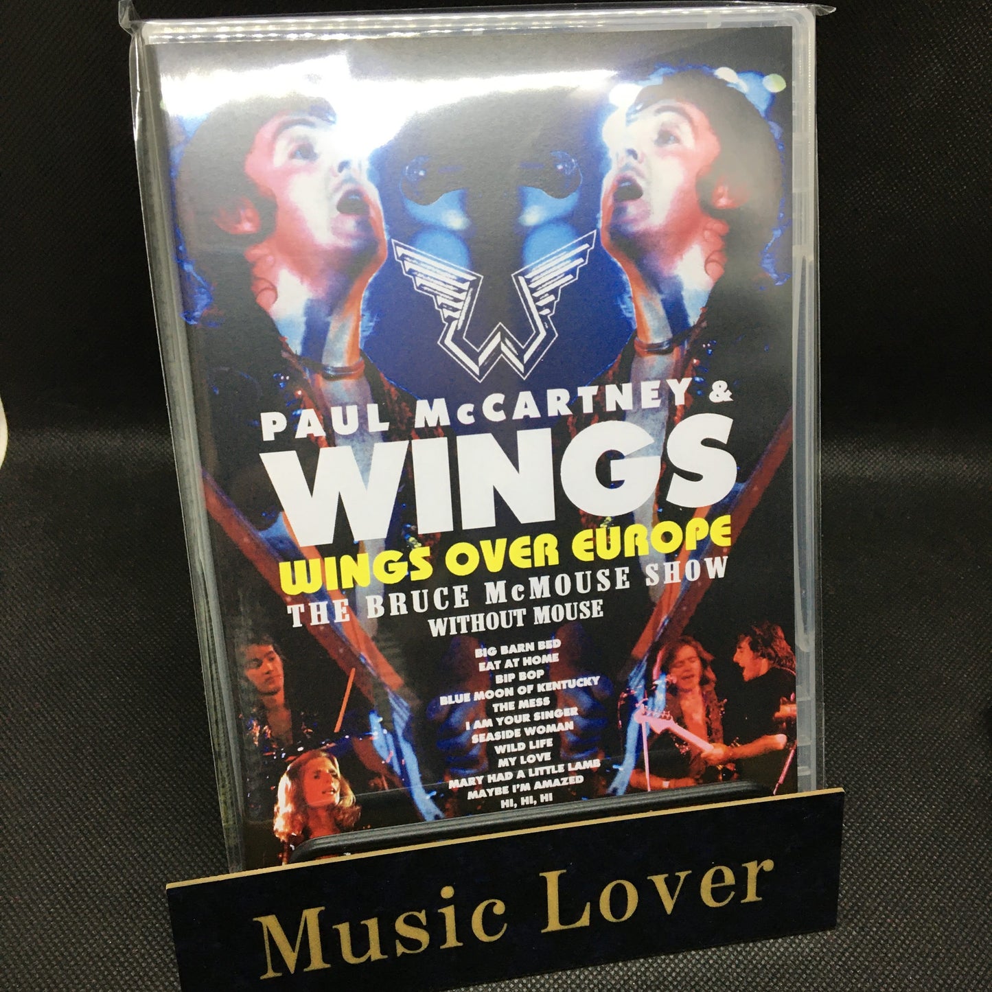 PAUL McCARTNEY & WINGS / WINGS OVER EUROPE THE BRUCE MCMOUSE SHOW WITHOUT MOUSE PRO SHOT (1DVDR)