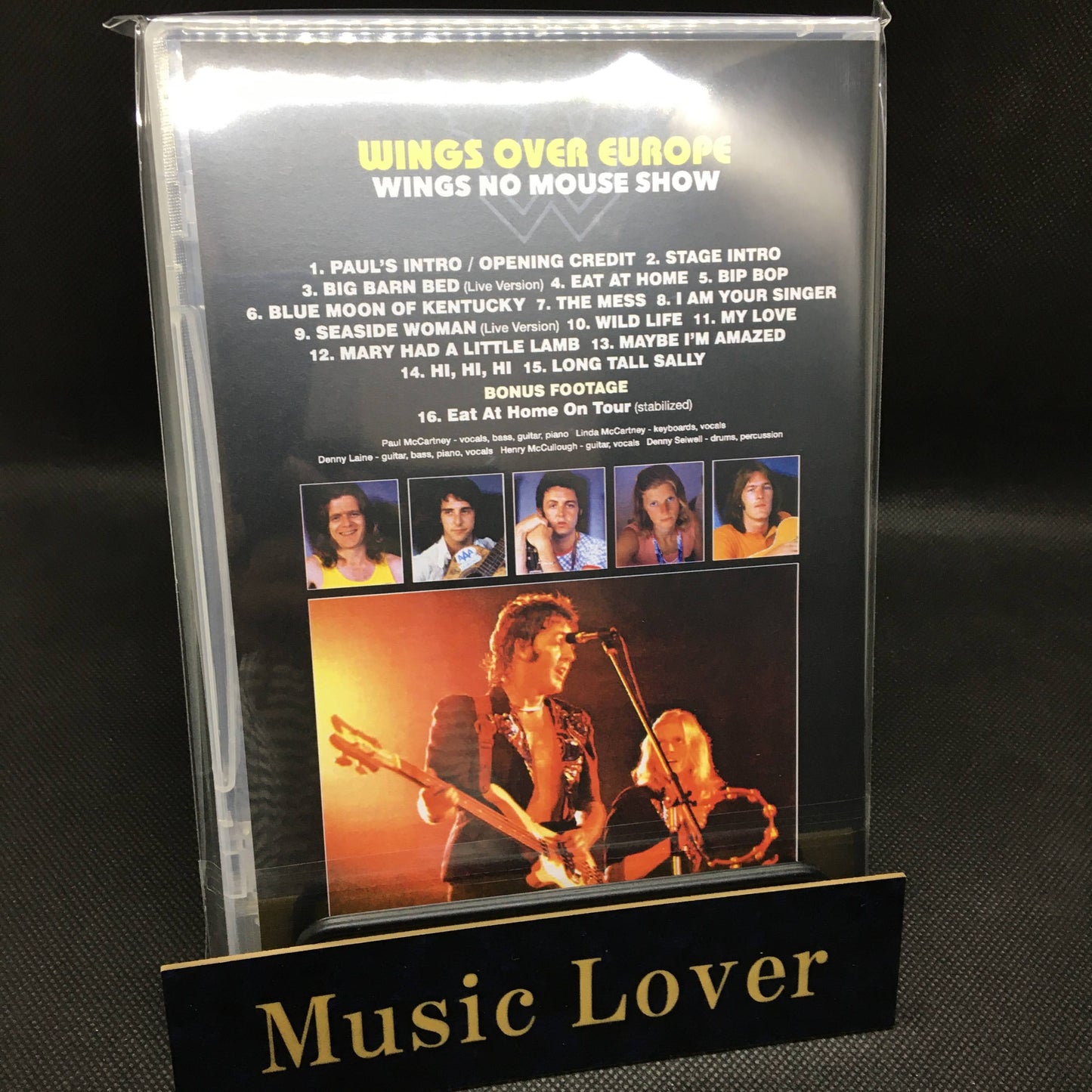 PAUL McCARTNEY & WINGS / WINGS OVER EUROPE THE BRUCE MCMOUSE SHOW WITHOUT MOUSE PRO SHOT (1DVDR)