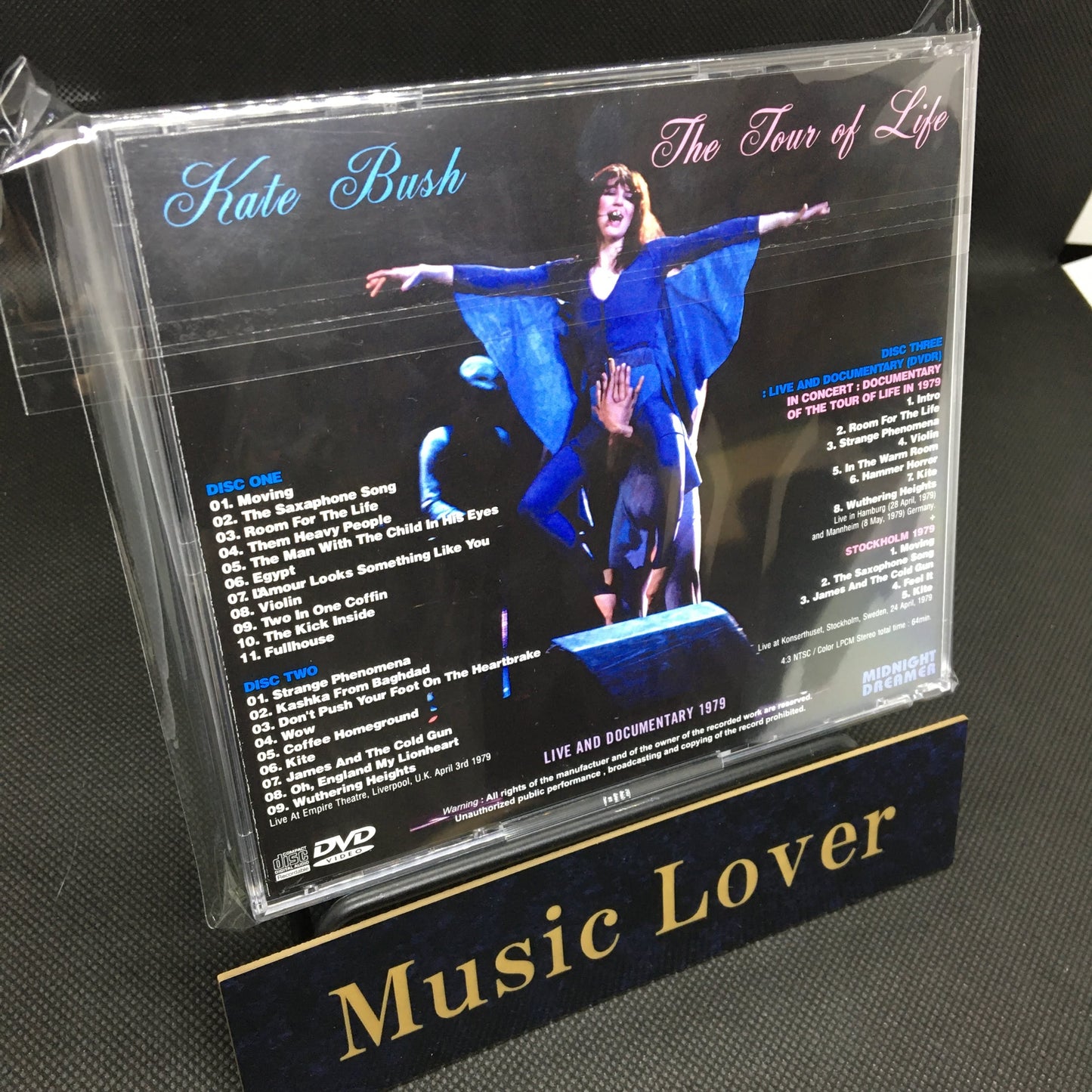 KATE BUSH / THE TOUR OF LIFE 1979 LIVE AND DOCUMENTARY (2CDR+1DVDR)