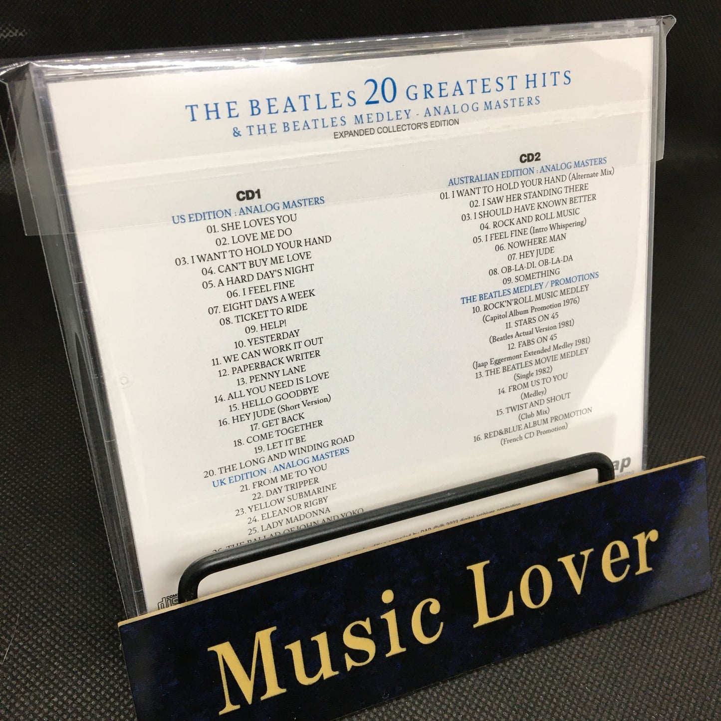 THE BEATLES / 20 GREATEST HITS & THE BEATLES MEDLEY ANALOG MASTERS (2CD)