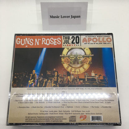 GUNS N' ROSES / APOLLO THEATER 2017 Soundboard (3CDR)