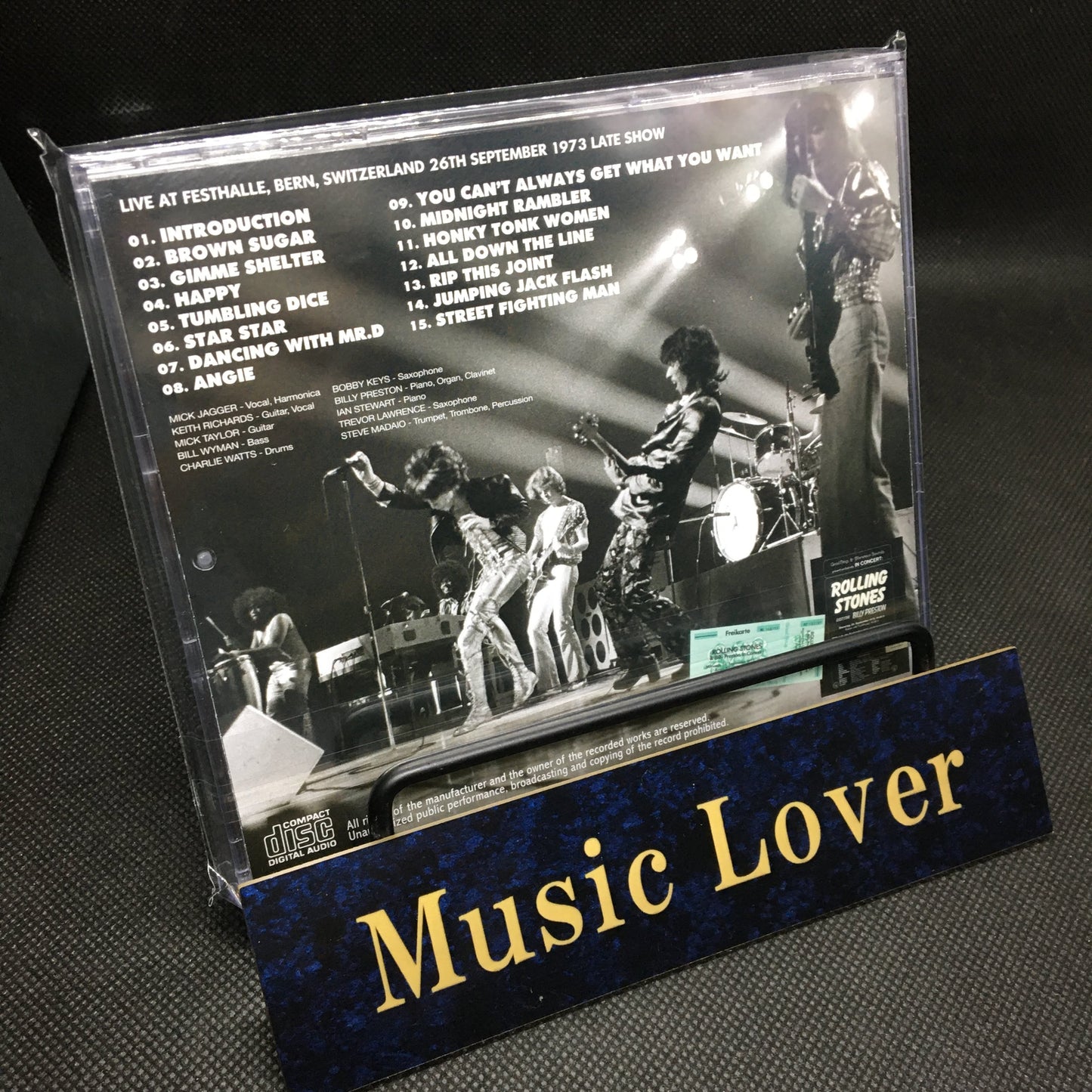 THE ROLLING STONES / BERN 1973 2ND NIGHT LATE SHOW with New Artworks & Label Designs (1CD)