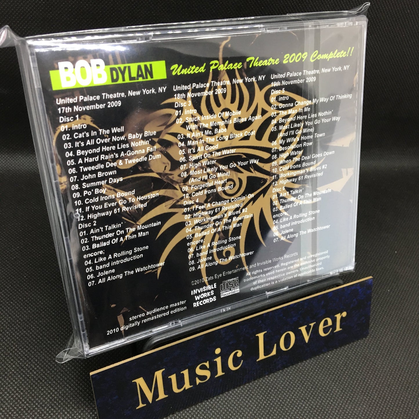 Bob Dylan / United Palace Theatre 2009 ¡Completa! (6 CD)