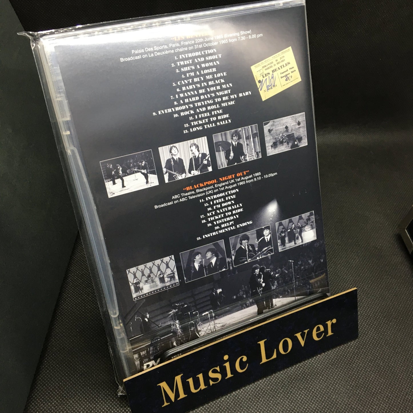 THE BEATLES / LES BEATLES A PARIS 1965 NEW REMASTER PRO-SHOT (1DVDR)