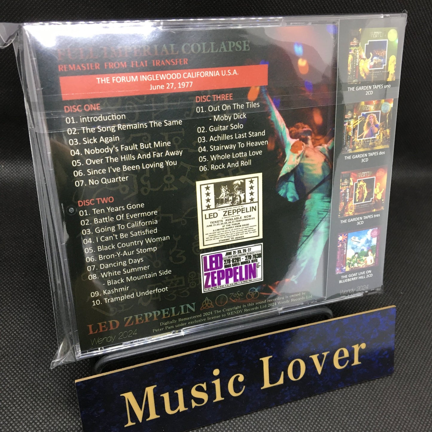 LED ZEPPELIN / 1977 FULL IMPERIAL COLLAPSE remaster from flat transfer (3CD)