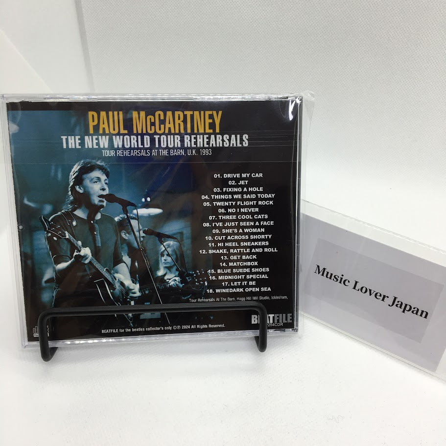 PAUL McCARTNEY / THE NEW WORLD TOUR REHEARSALS Soundboard (1CDR)