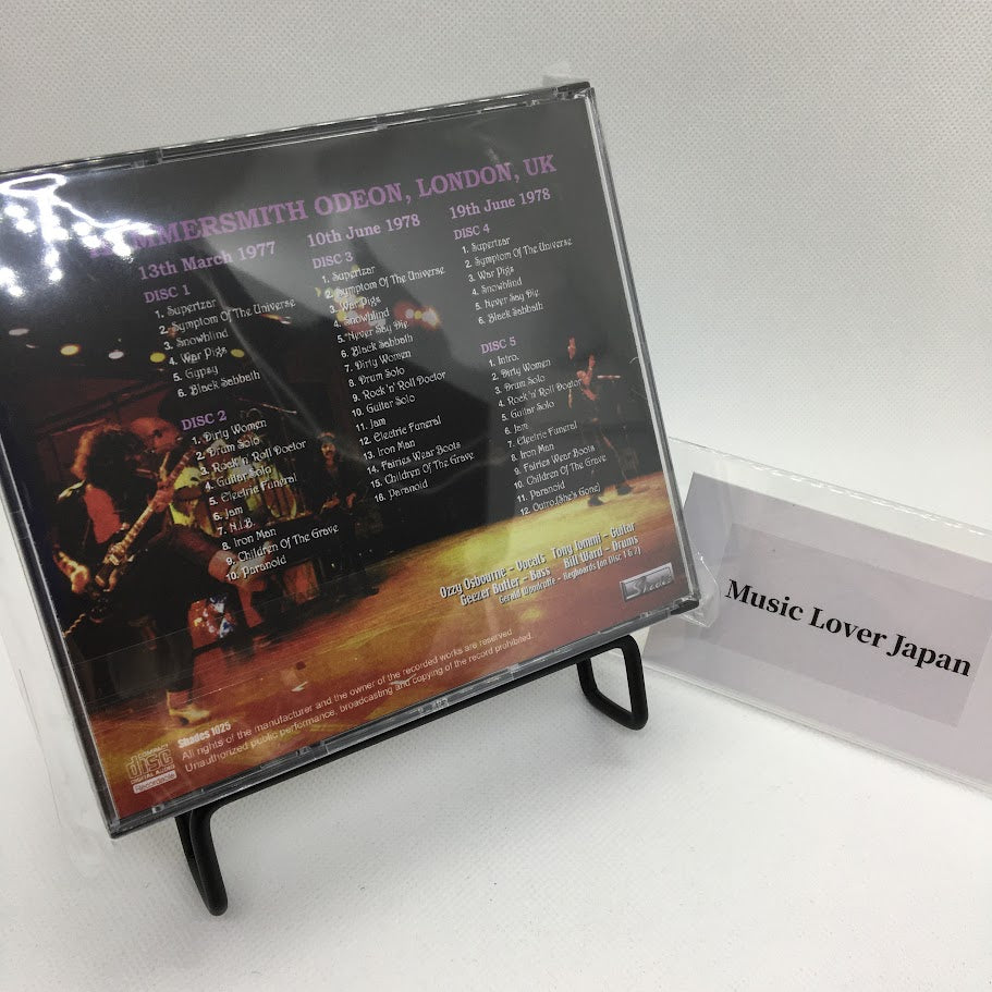 BLACK SABBATH / HAMMERSMITH STORY 1977-1978 (5CDR)