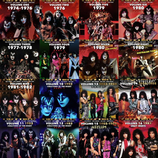 KISS / KISSTORY ALL 17 VOLUMES SET 38 DVDRs