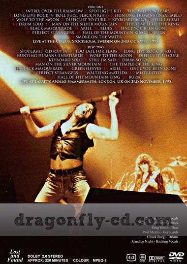 RITCHIE BLACKMORE'S RAINBOW / STRANGER IN US ALL EUROPE TOUR 1995 (2DVDR)