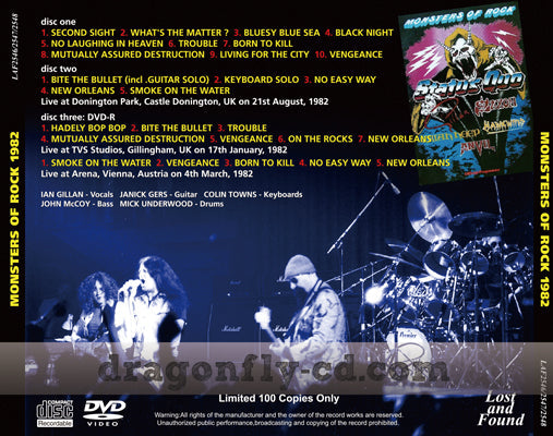 GILLAN / MONSTERS OF ROCK 1982 (2CDR+1DVDR)