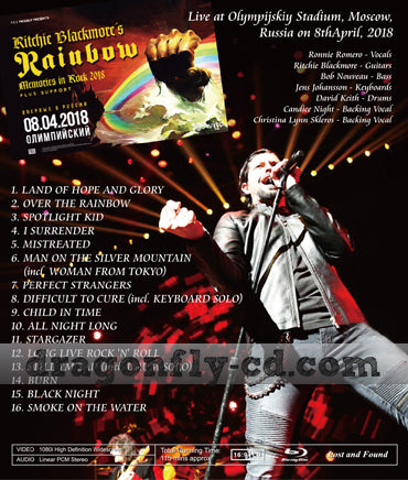 RITCHIE BLACKMORE'S RAINBOW / FIRST NIGHT IN RUSSIA 2018 (1BDR)