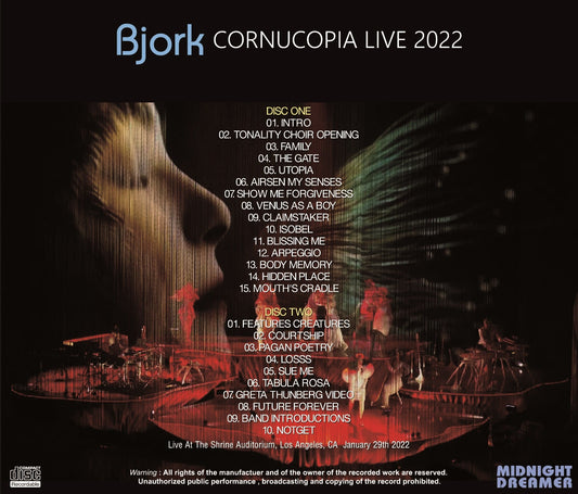 Bjork / CORNUCOPIA LIVE 2022 (2CDR)