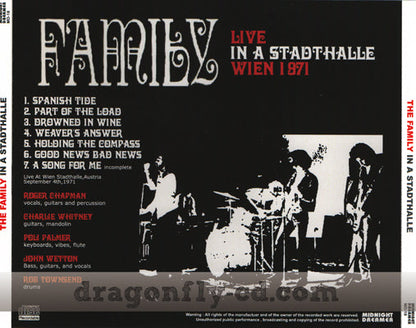 FAMILY / IN A STADTHALLE 1971 (1CDR)