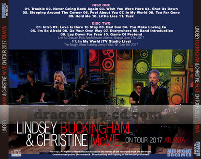 LINDSEY BUCKINGHAM & CHRISTINE McVIE / ON TOUR 2017 ATLANTA (2CDR)