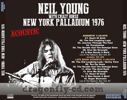 NEIL YOUNG / NEW YORK PALLADIUM 1976 (1CDR)