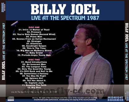 BILLY JOEL / LIVE AT THE SPECTRUM 1987 (2CDR)